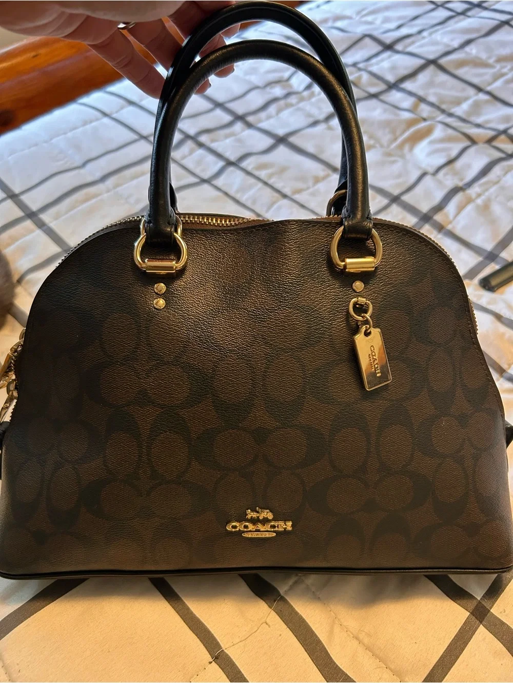 Coach Katy Satchel with Gold Hardware
